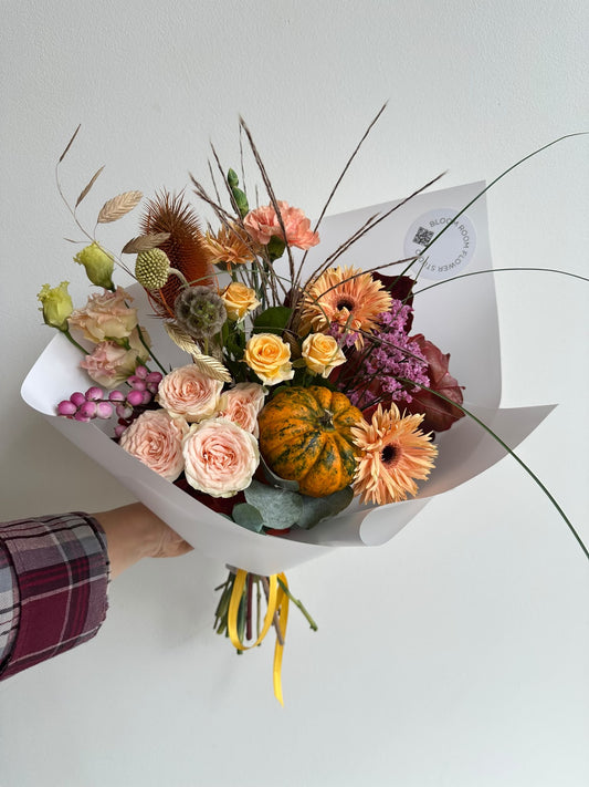 “Pumpkin fall 🍂 ” art bouquet – BloomRoom.ee, värsked lilled Tallinnas