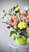 Load image into Gallery viewer, Easter decor in ceramic pot
