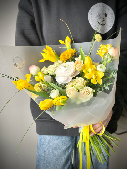 Sunny Grand Bouquet – BloomRoom.ee, värsked lilled Tallinnas