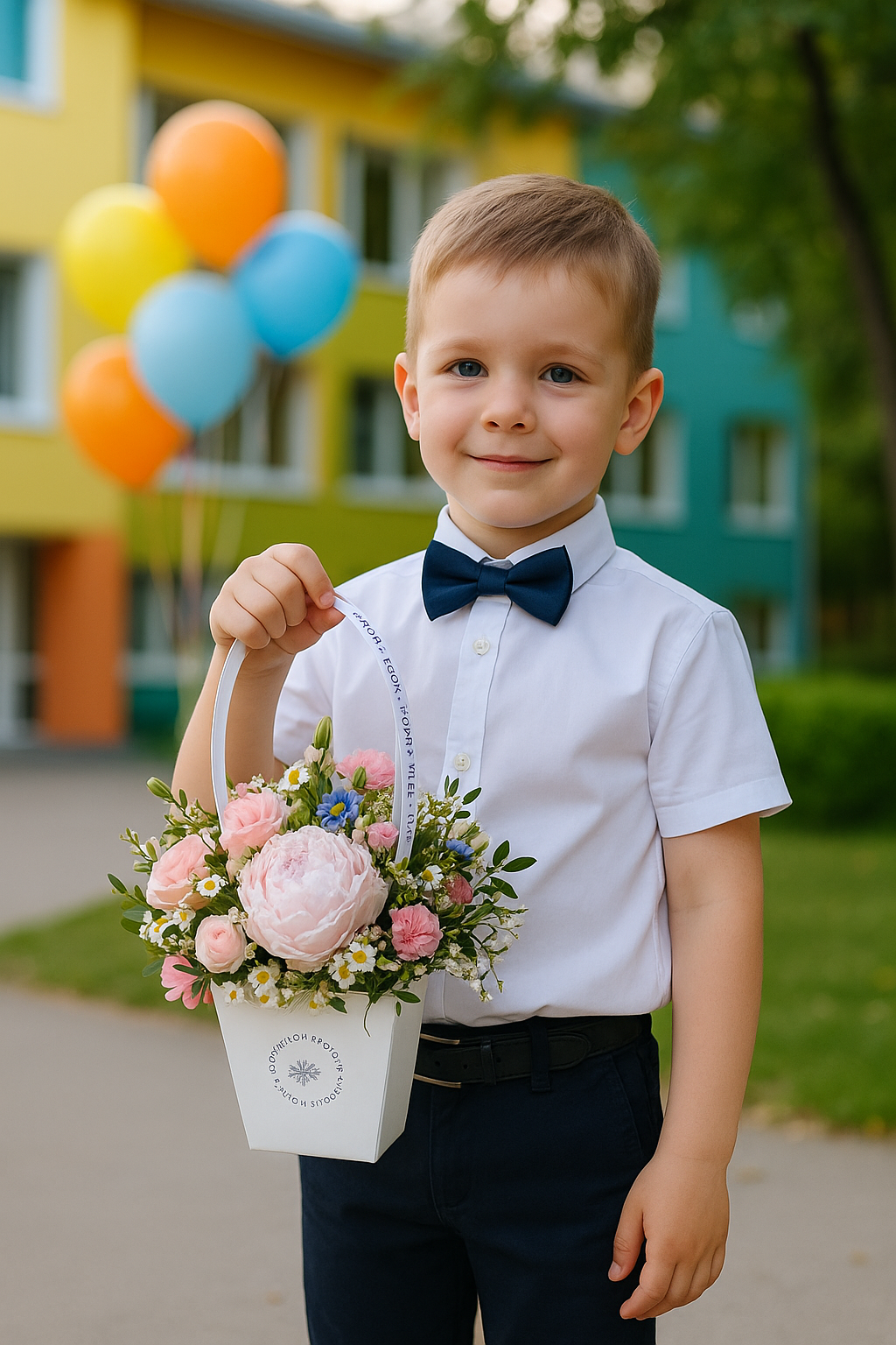 Laps imekauni lillekorviga | Мальчик с прекрасной цветочной корзиной | Boy with a beautiful flower basket