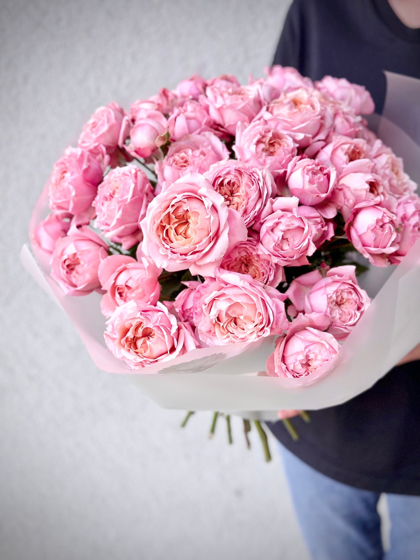 Roosa aiarooside kimp | Букет розовых садовых роз | Blooming bouquet of pink garden roses