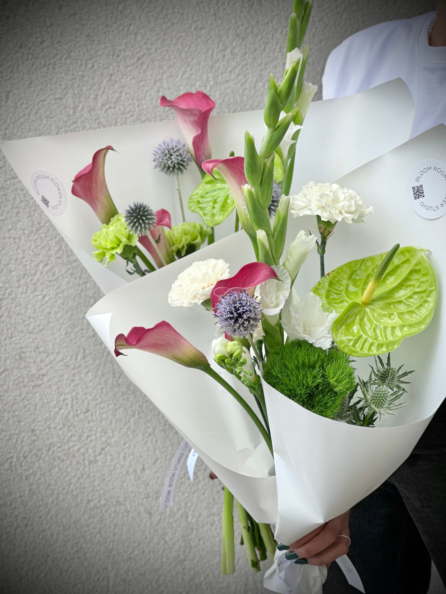 Suve kunstkimp, mis sisaldab anthuriume, kalla, dianthus'e ja gladiolust | Летний художественный букет с антуриумом, каллой, диантусом и гладиолусом | Summer art bouquet featuring anthurium, calla, dianthus, and gladiolus