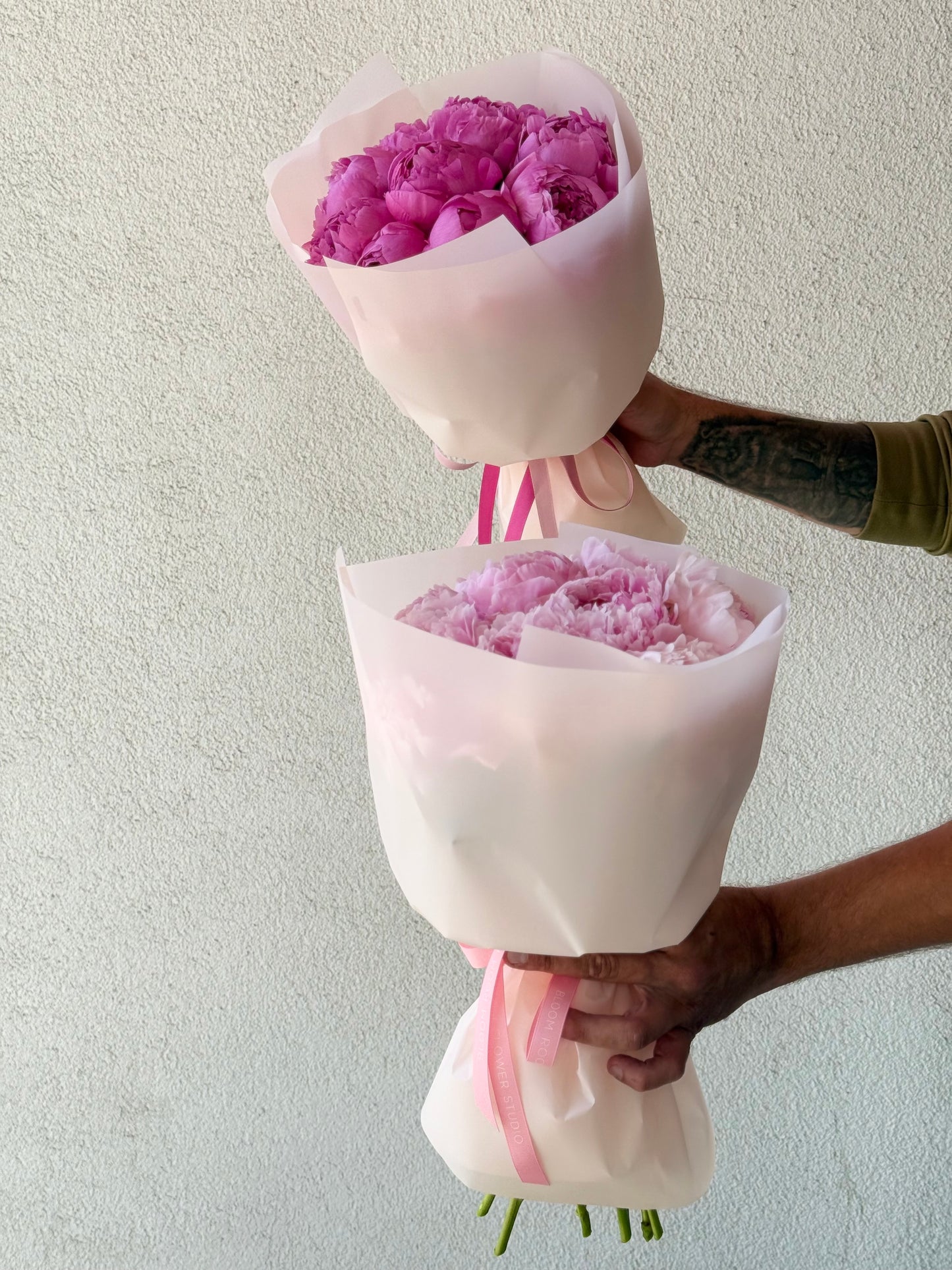 9 Pink Peonies