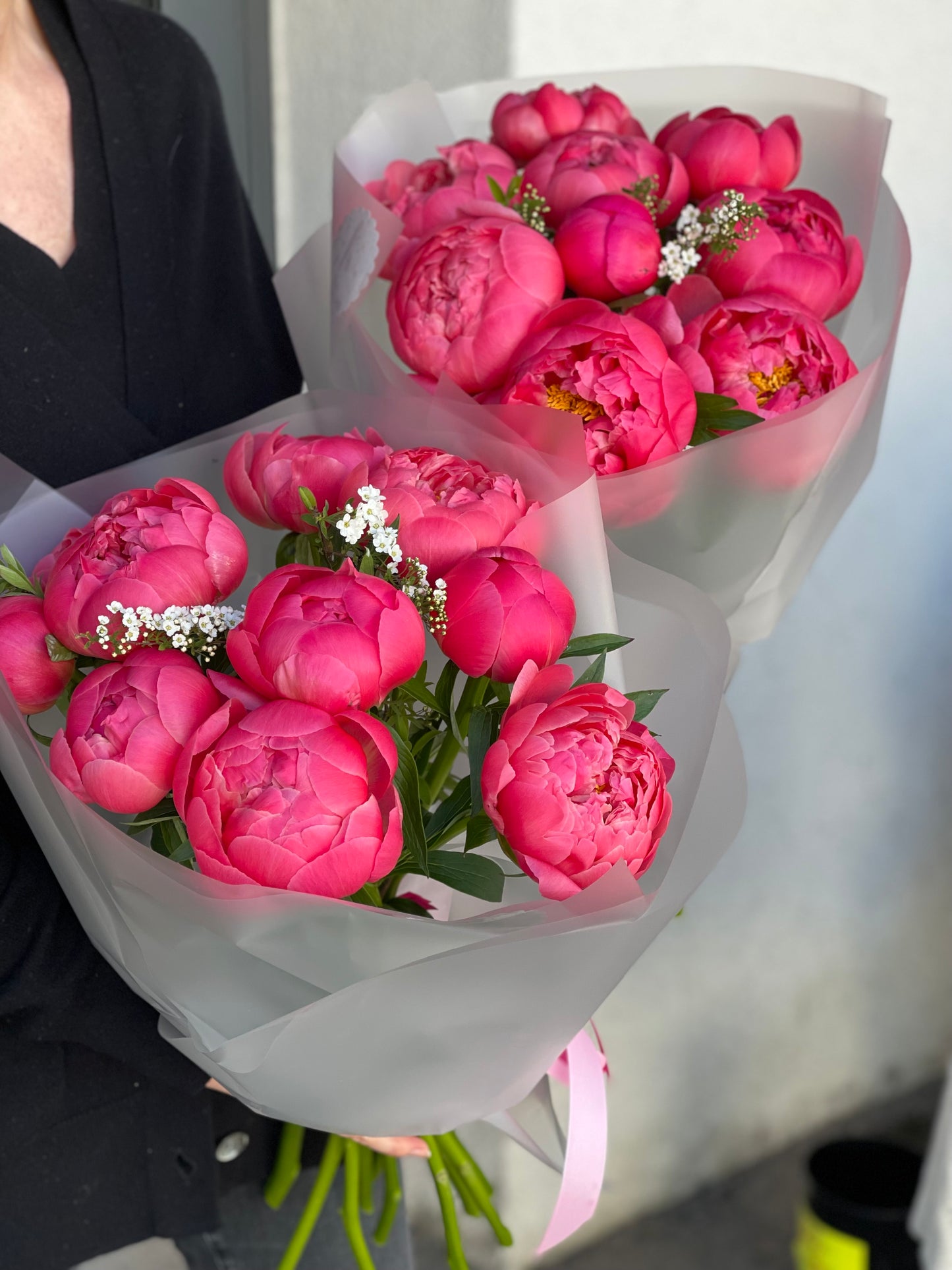 Roosa pojengi kimp luksuslikuks kingituseks | Роскошные розовые пионы в букете | Luxurious pink peony bouquet for gifting