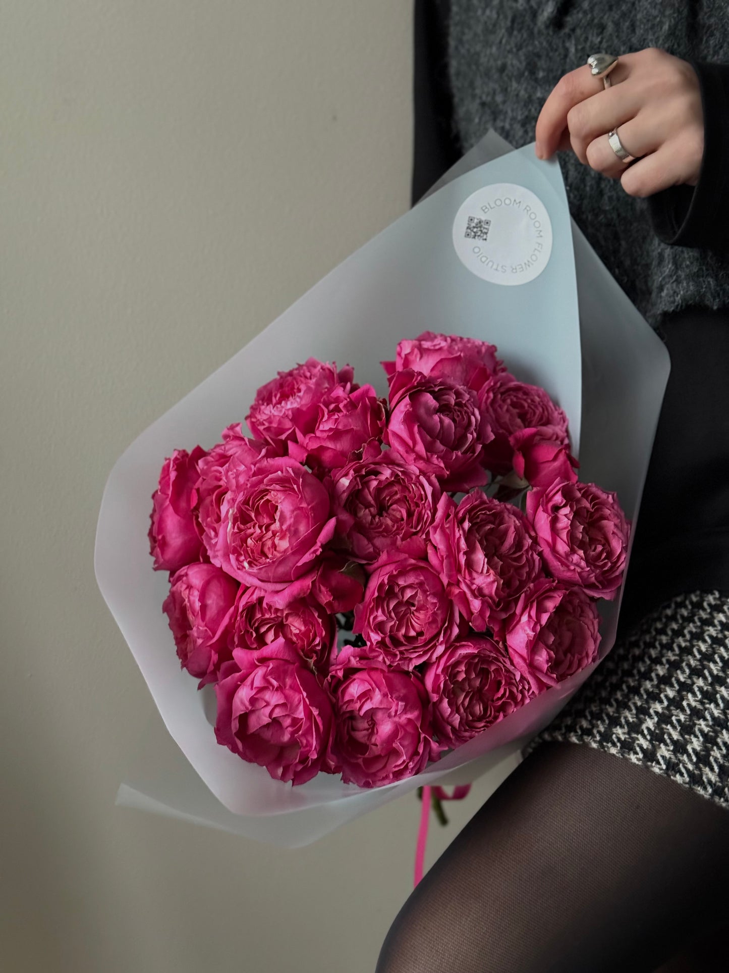Roosa Juliette roosikimp | Розовый букет Juliette | Pink Juliette spray rose bouquet