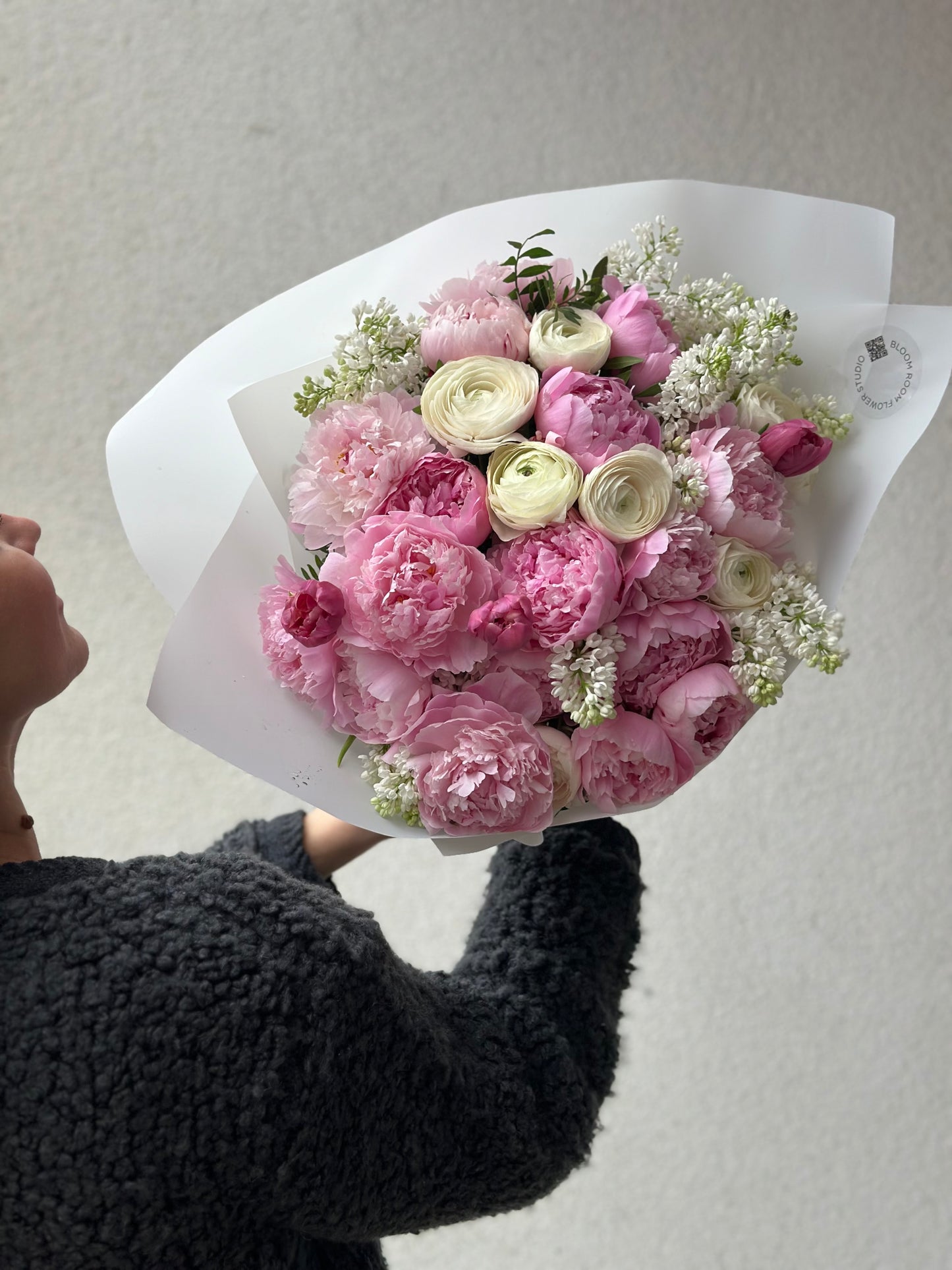 Roosa pojengide ja valge liilia kimp | Розовые пионы и белые лилии | Pink peony and white lilac bouquet