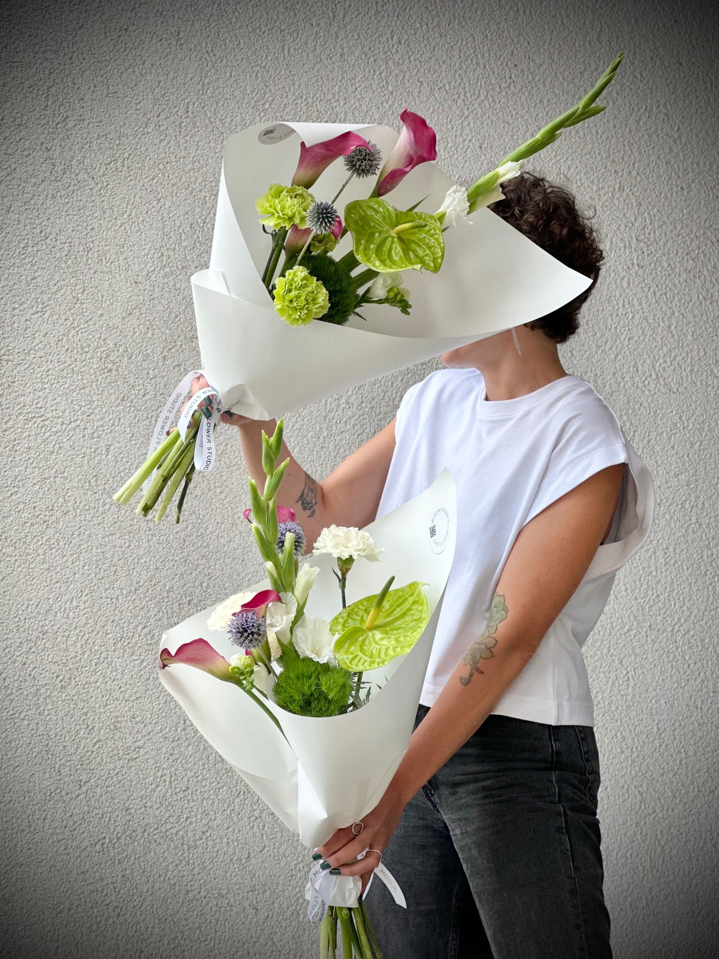 Suve kunstkimp, antruutium, kalla, dianthus, gladiolus | Летний художественный букет, антуриум, Calla, диантус, гладиолус | Summer art bouquet, anthurium, calla, dianthus, gladiolus