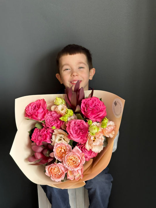 “Rose affair” art bouquet – BloomRoom.ee, värsked lilled Tallinnas