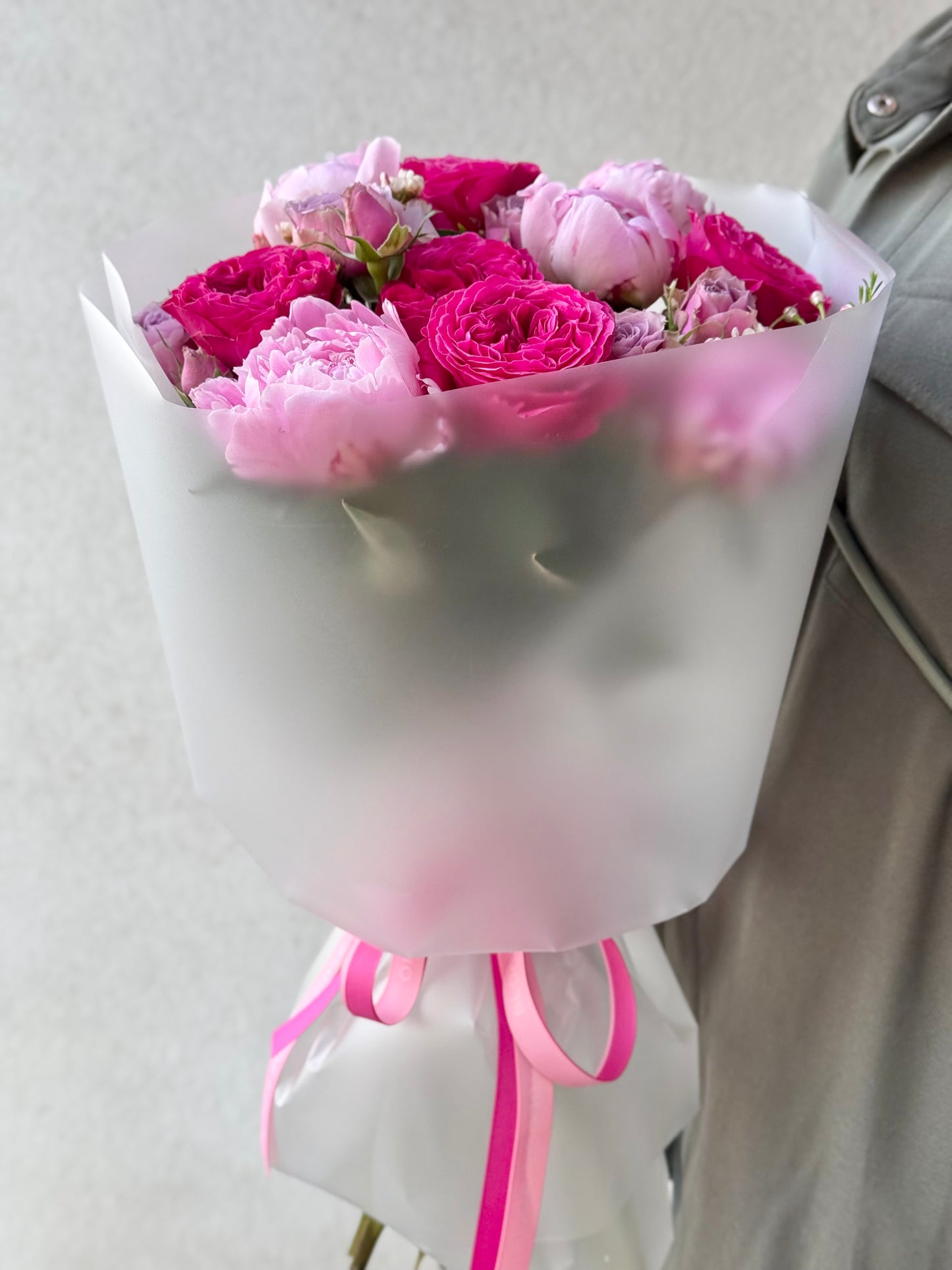 Suveaed seeliku kimp | Летний сад букет | Summer garden mix bouquet with pink peonies and garden roses