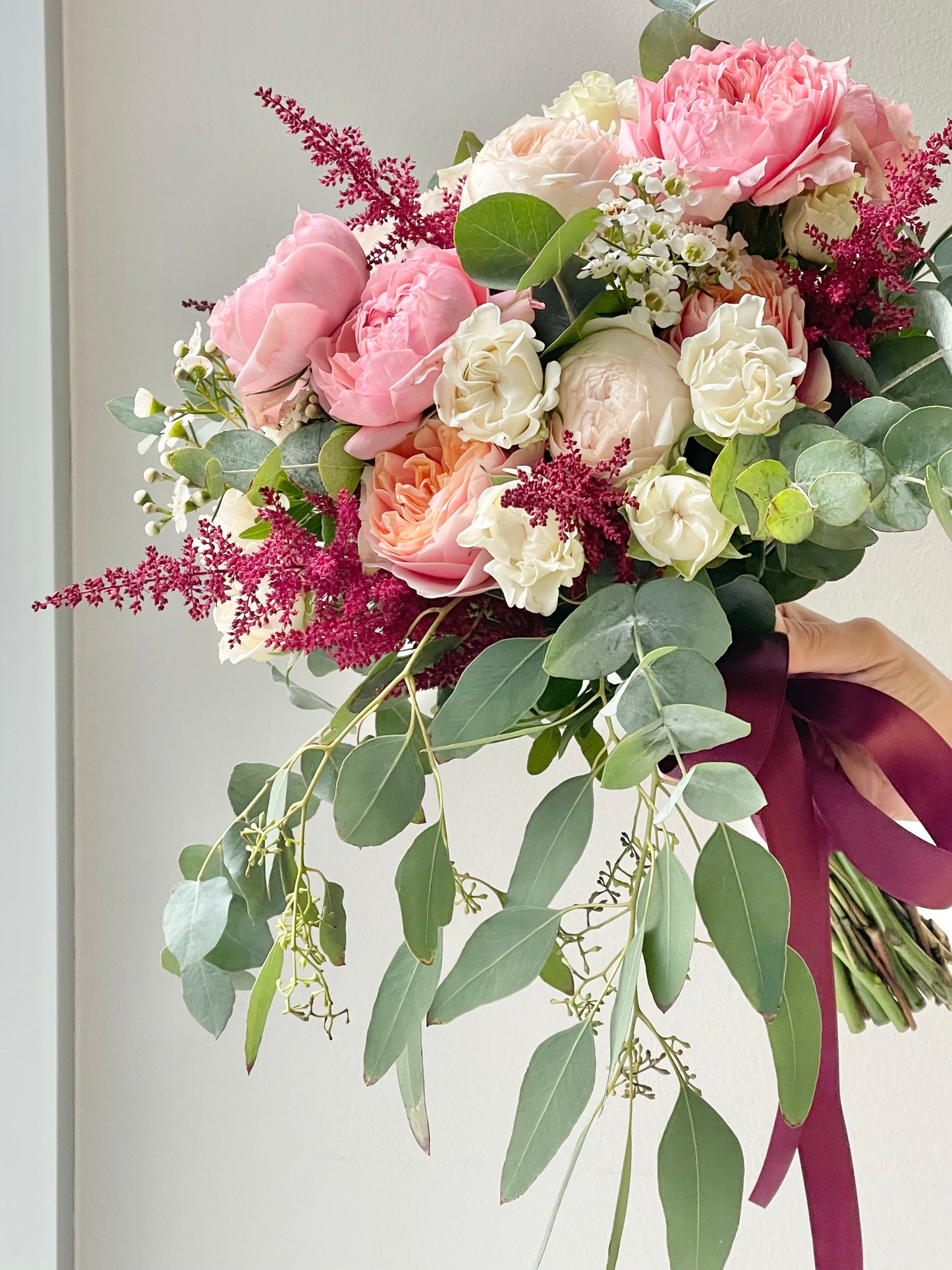 Pulma kimp roosidest ja eukalüptist | Букет невесты из роз и эвкалипта | Wedding bouquet of roses and eucalyptus