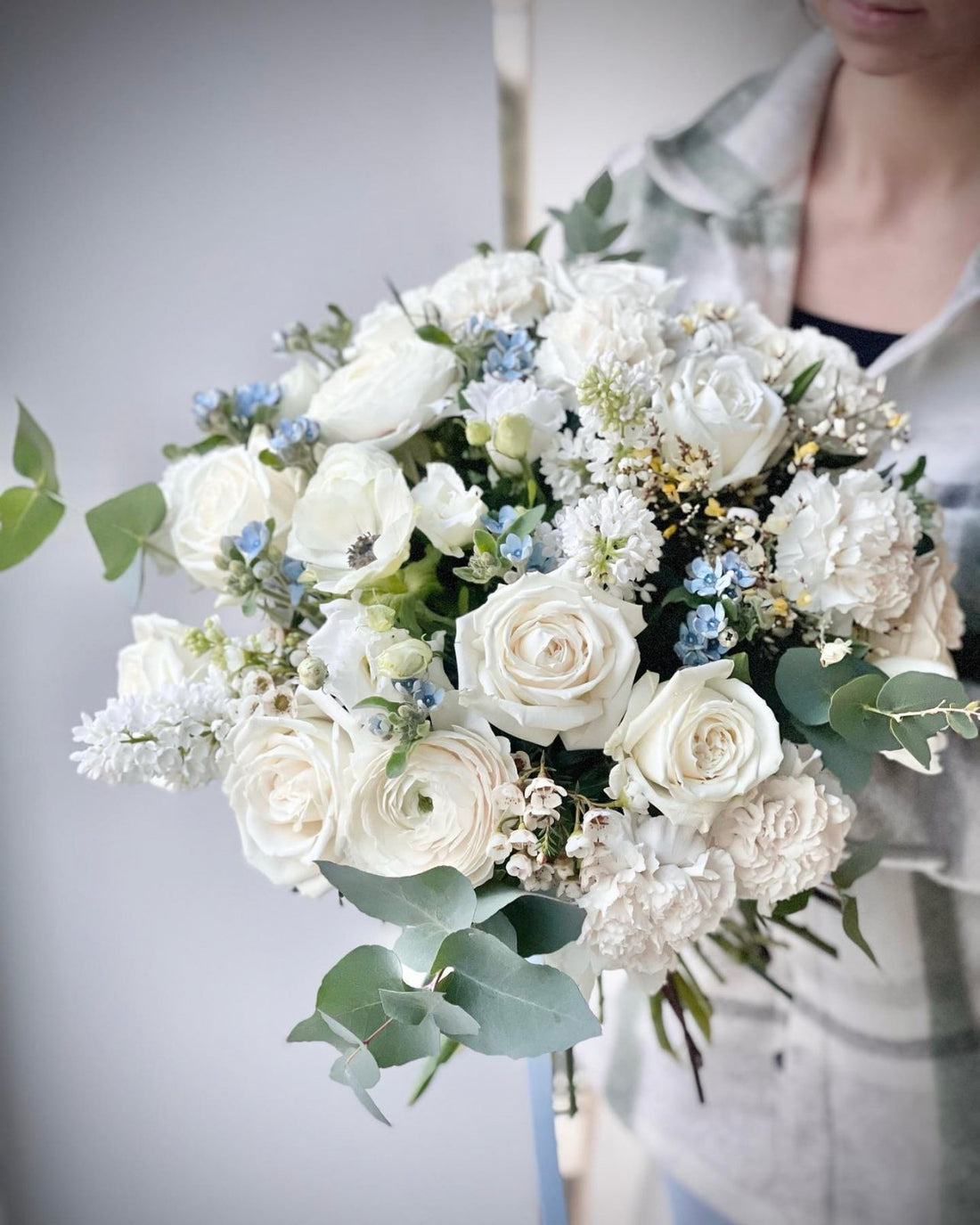 Bouquet for newborn baby boy.