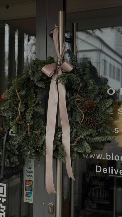 XL size Christmas Wreath with natural decorations