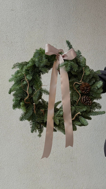 XL size Christmas Wreath with natural decorations