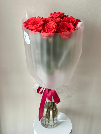 9 "Nina" roosid XL suuruses kaunilt pakendatud | 9 "Нина" роз XL размера красиво упакованы | 9 "Nina" Roses XL size beautifully wrapped