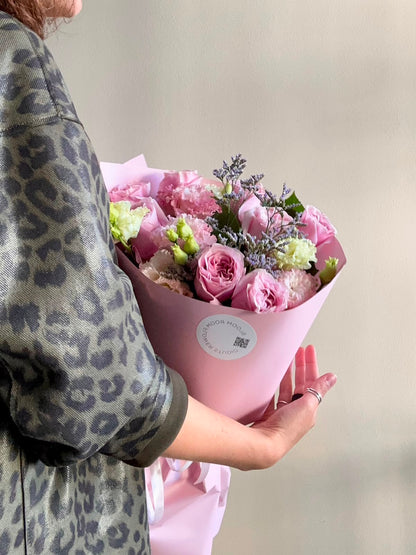 “Pink mosse”  Art Bouquet