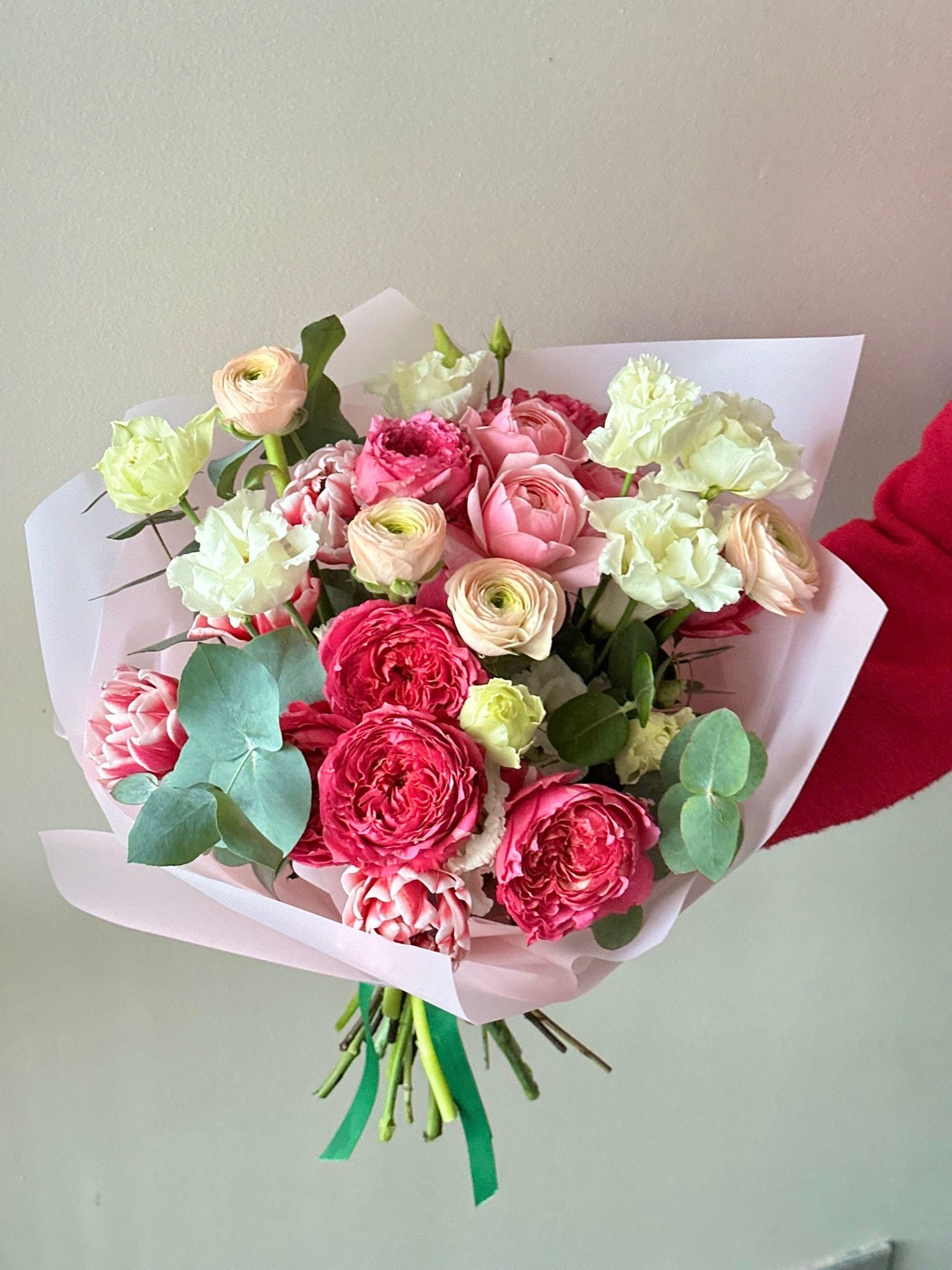 Pioniroosid grand kimp | Грандиозный букет пионов | Peony Roses Grand Bouquet with pink garden roses and greens