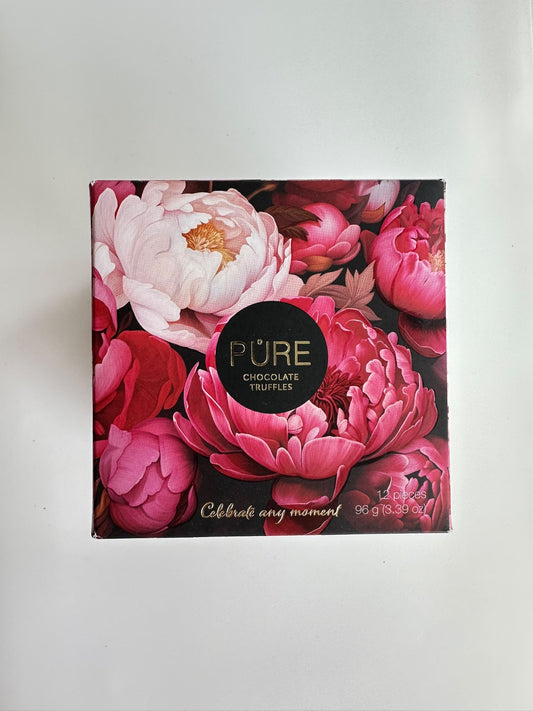 PÚRE chocolate truffles, 96 g, cubic – BloomRoom.ee, värsked lilled Tallinnas