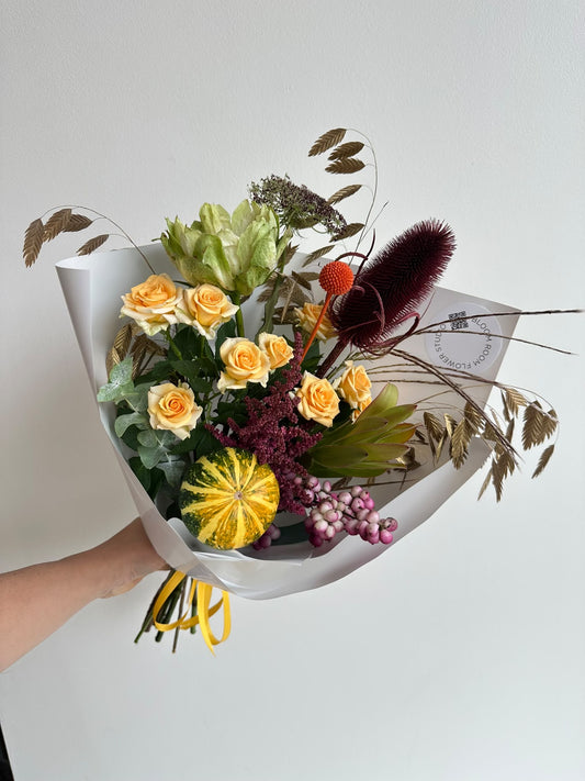 “Pumpkin fall 🍂 ” art bouquet – BloomRoom.ee, värsked lilled Tallinnas