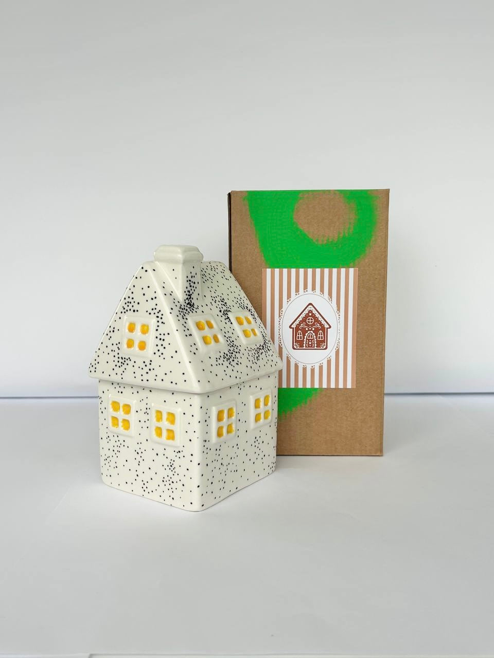 Handmade “ Gingerbread House” candles
