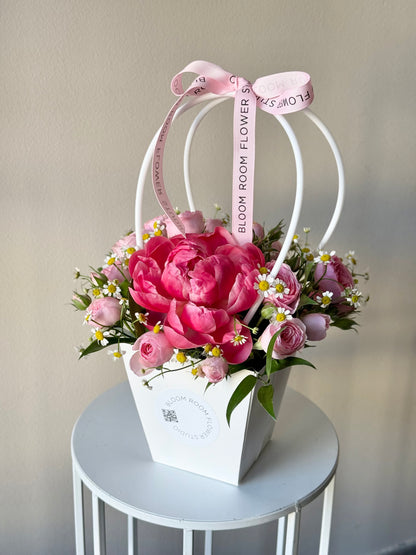 Peony flower bag