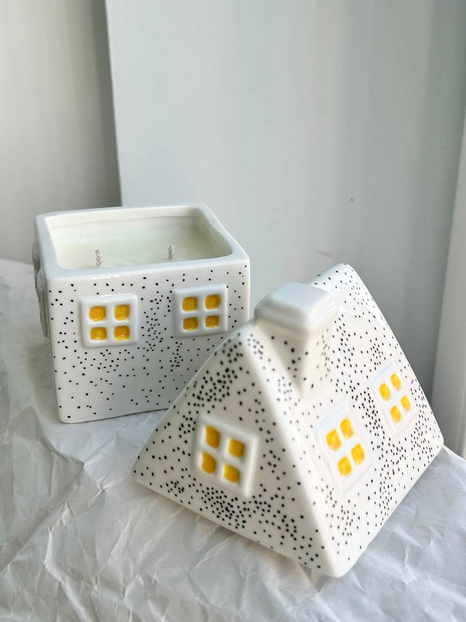 Handmade “ Gingerbread House” candles