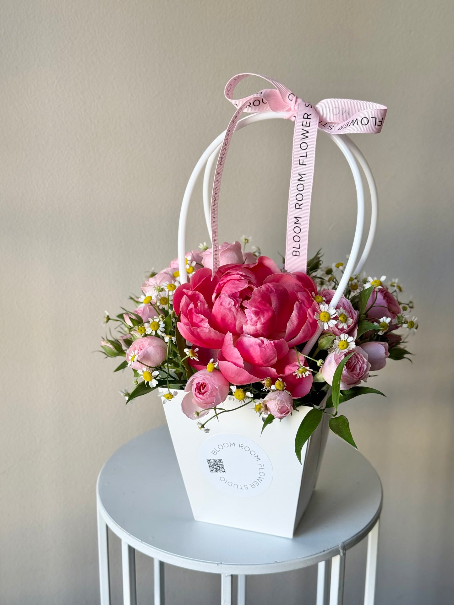 Peony flower bag