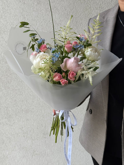 "Peony Drama" Art  bouquet