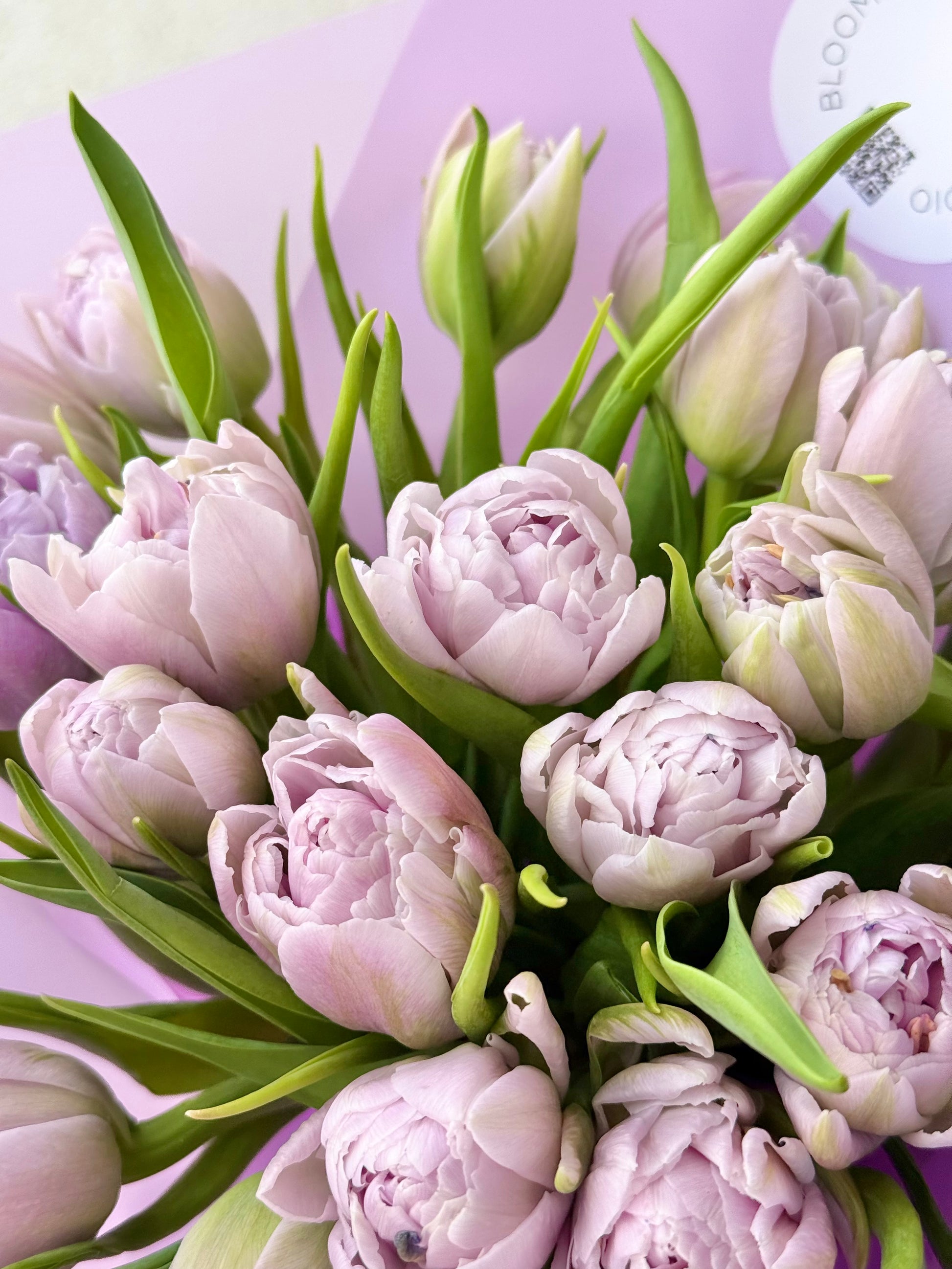 21 Pioonia Lilla Kujud | 21 Пионовые Лиловые Тюльпаны | 21 Peony Lilac Tulips in elegant waterproof packaging