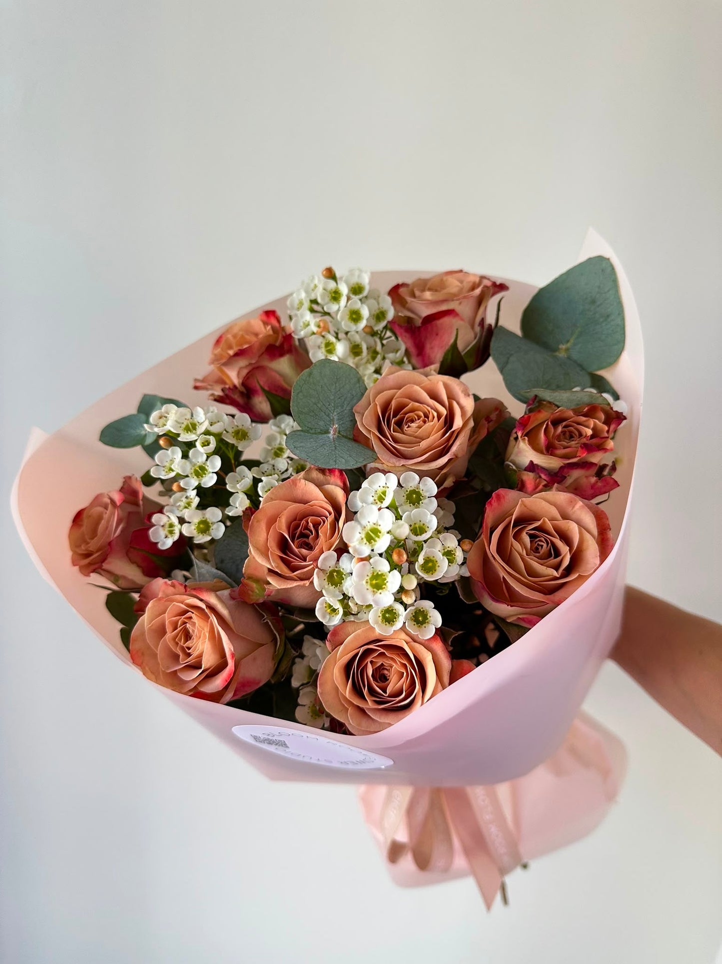 9 "Cappuccino" Roses
