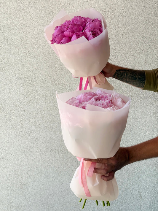 9 Pink Peonies