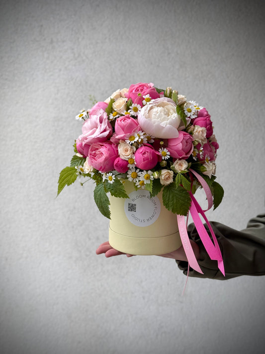 Lilleseade rooside ja eustomaga | Цветочная композиция с розами и эустомами | Flower arrangement with roses and eustoma