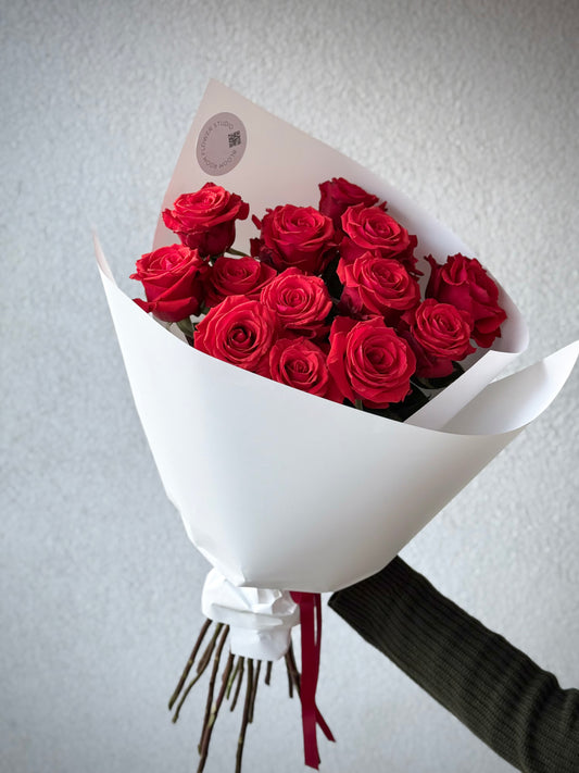 15 Nina roosiõit, XL suurus | 15 роз Нина, XL размер | 15 XL size Nina Ecuador roses