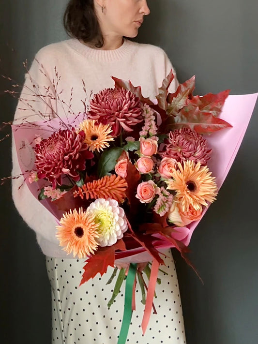 “Autumn approaching” Art Bouquet – BloomRoom.ee, värsked lilled Tallinnas