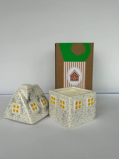 Handmade “ Gingerbread House” candles