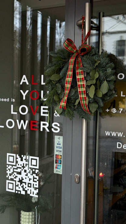 Christmas Wreath with eucalyptus
