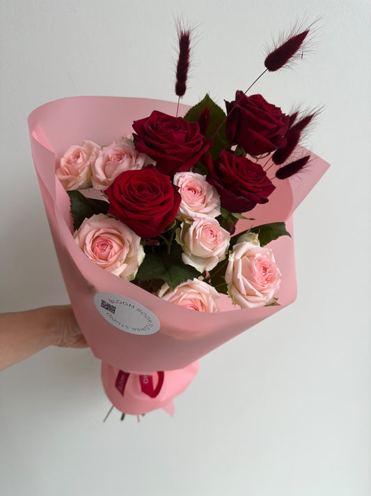 "Velvet romance" Art Bouquet – BloomRoom.ee, värsked lilled Tallinnas