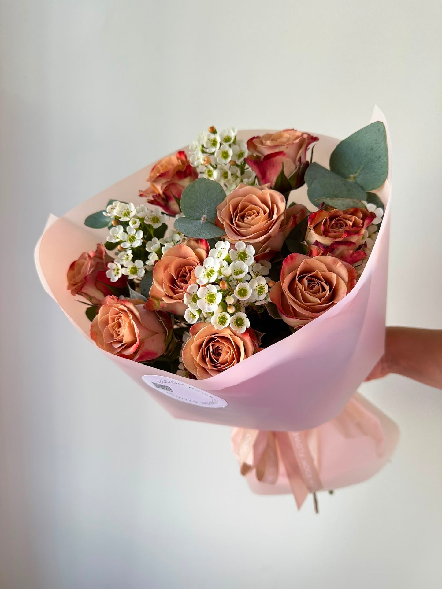 9 "Cappuccino" Roses