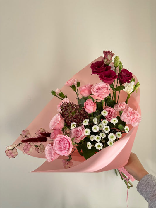 "Pink mood" Art Bouquet – BloomRoom.ee, värsked lilled Tallinnas