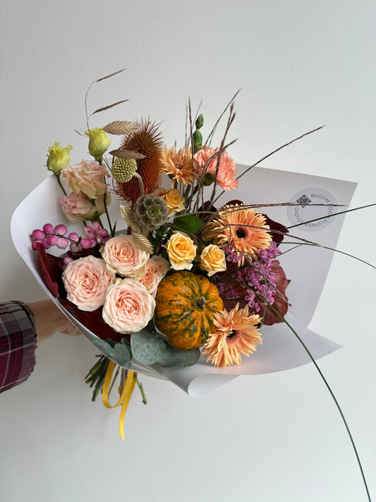 “Pumpkin fall 🍂 ” art bouquet – BloomRoom.ee, värsked lilled Tallinnas