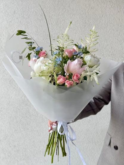 "Peony Drama" Art  bouquet