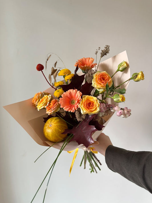 “Pumpkin fall 🍂 ” art bouquet – BloomRoom.ee, värsked lilled Tallinnas