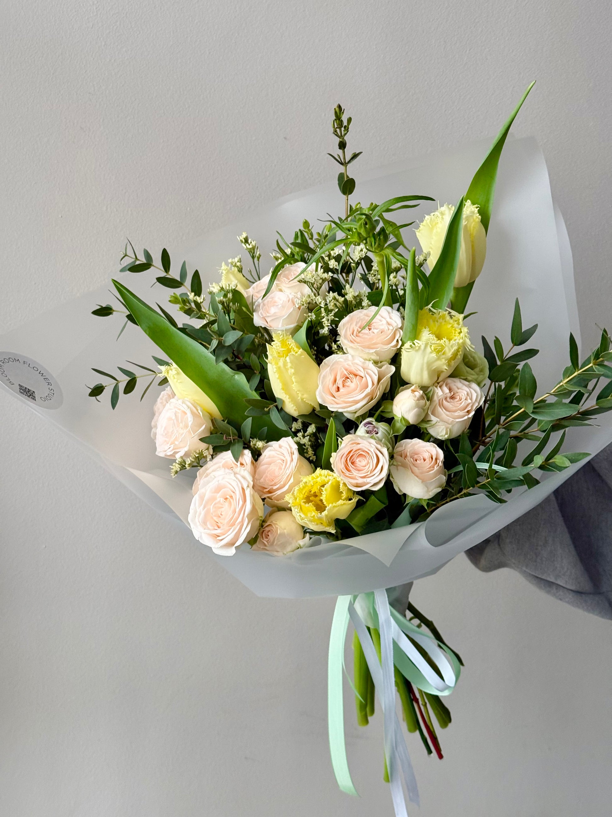 Limoncello Spritz kimp roose ja tulpe | Букет Лимончелло Сприц с розами и тюльпанами | Limoncello Spritz Bouquet with roses and tulips