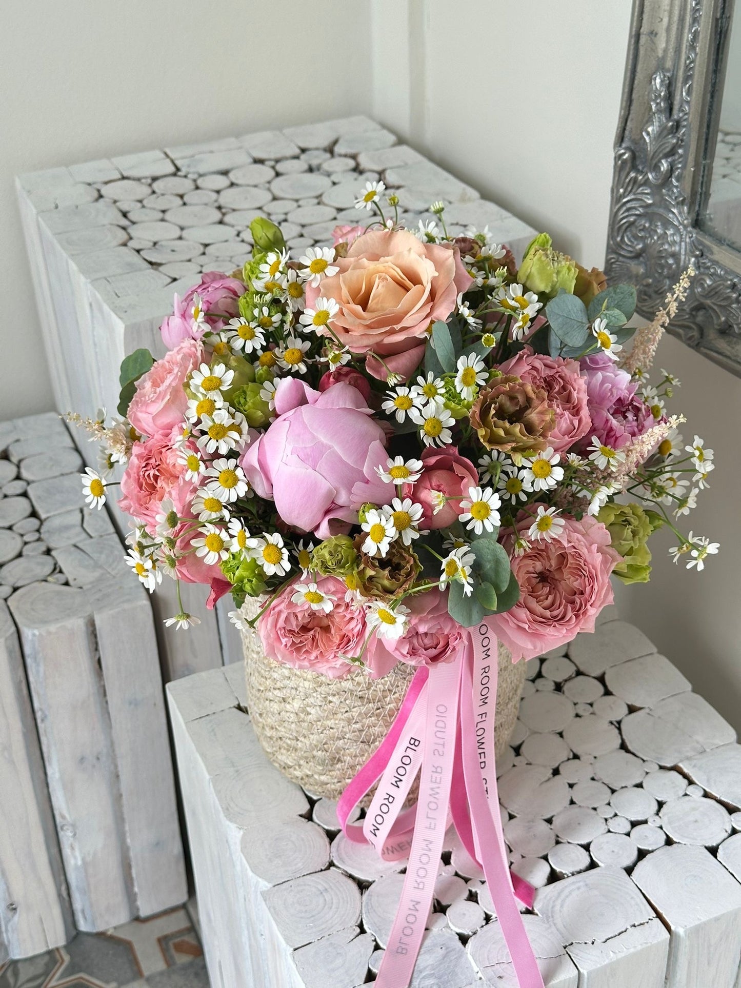 Summer Mix in a Flower Basket