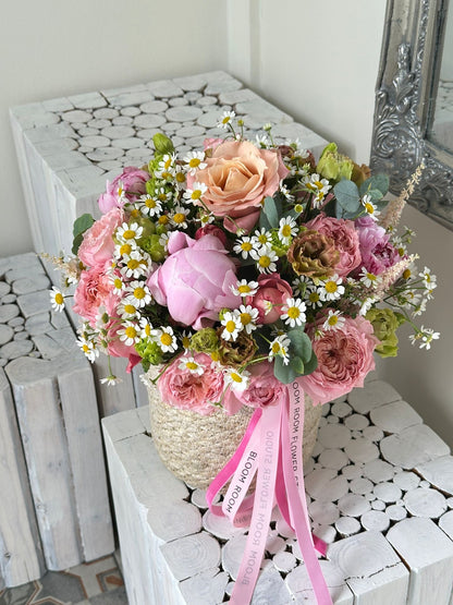 Summer Mix in a Flower Basket