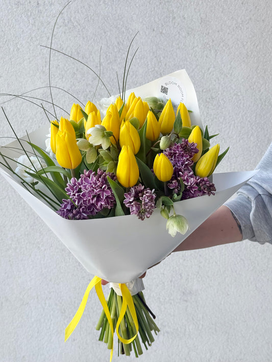 "Bloom Baby Bloom" Art Bouquet – BloomRoom.ee, fresh flowers in Tallinn