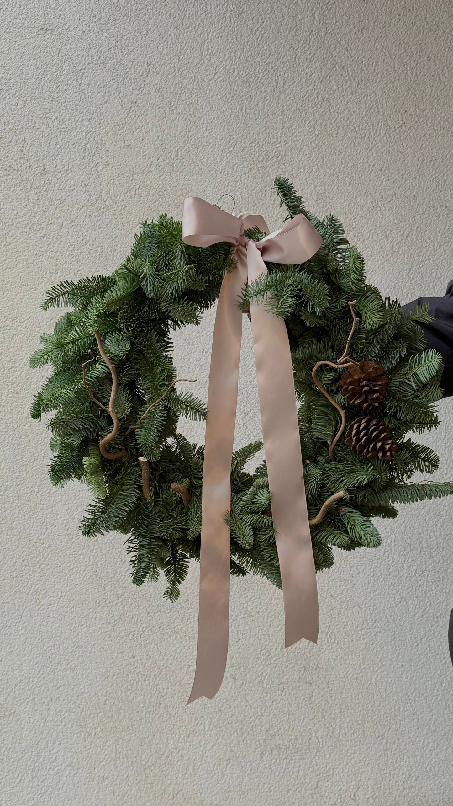 XL size Christmas Wreath with natural decorations