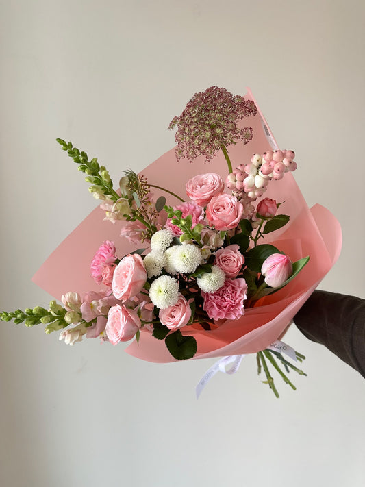 "Pink mood" Art Bouquet – BloomRoom.ee, värsked lilled Tallinnas