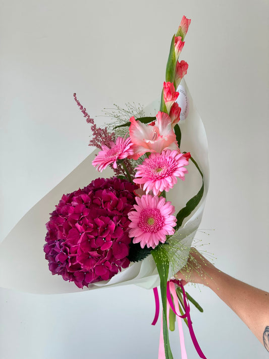 “Pink in matured tones” Art Bouquet – BloomRoom.ee, fresh flowers in Tallinn