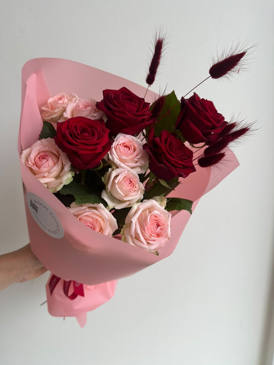 "Velvet romance" Art Bouquet – BloomRoom.ee, värsked lilled Tallinnas