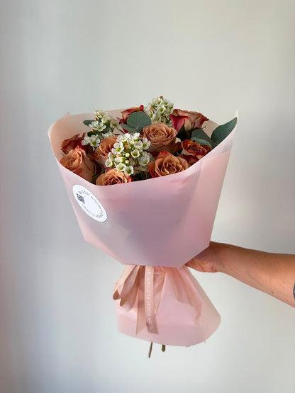 9 "Cappuccino" Roses
